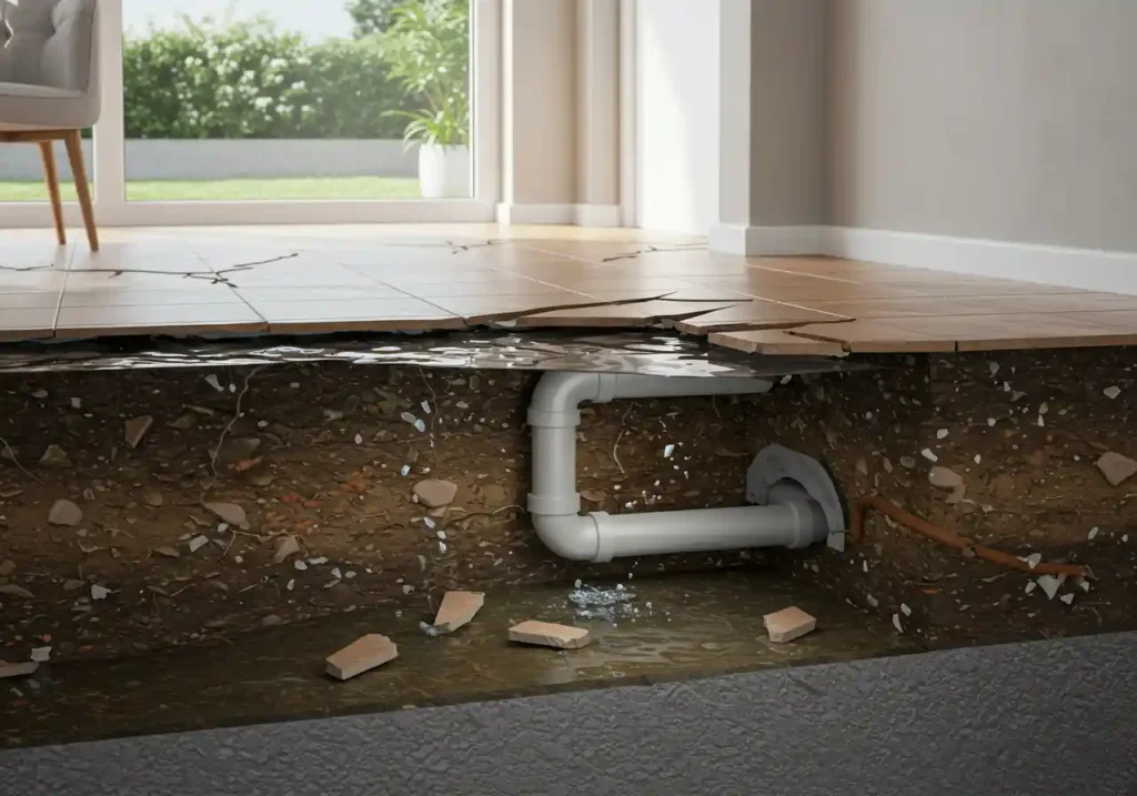 signs of leaking water in the house